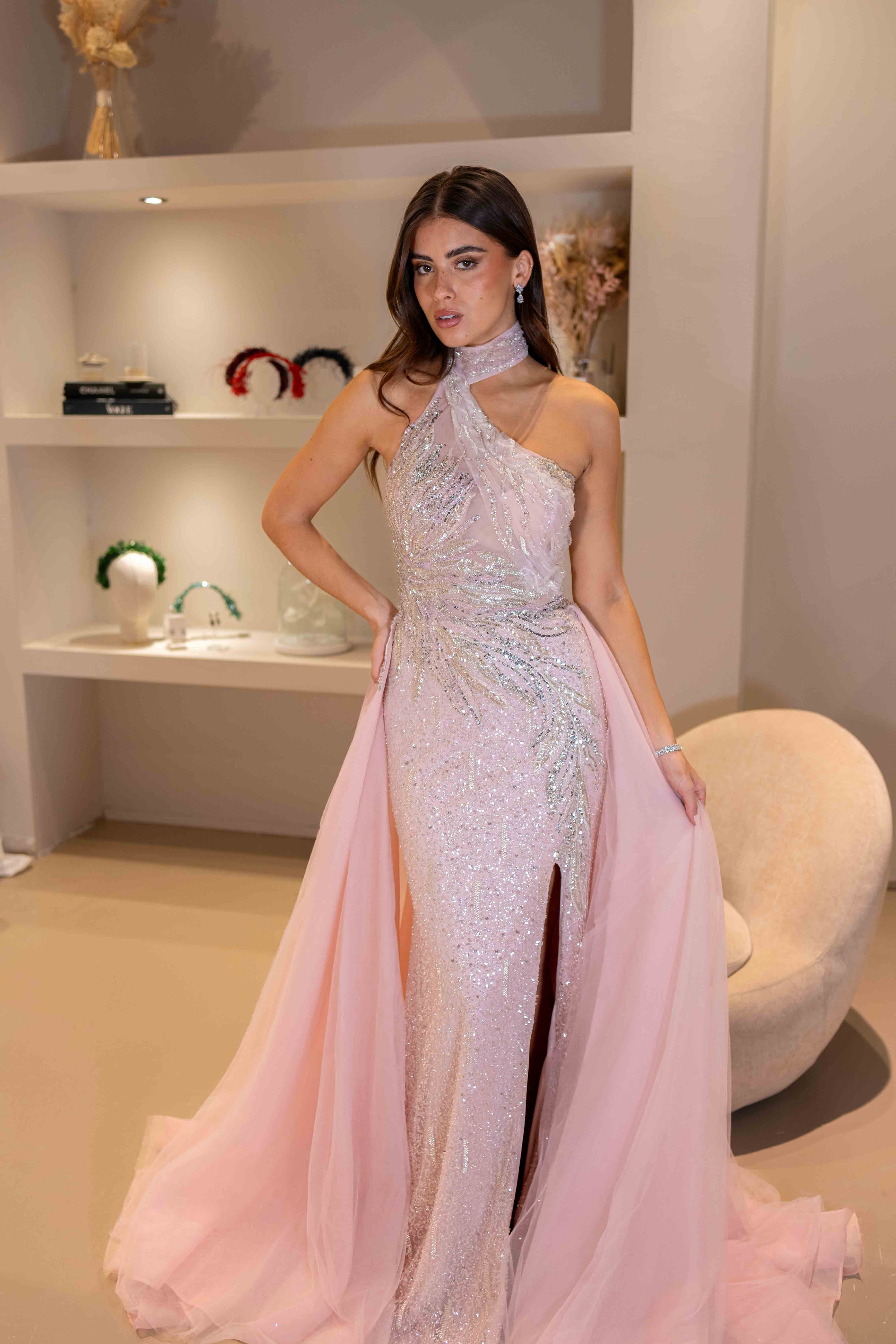 Evening dress MIA - Pink - LâNUIT COUTURE