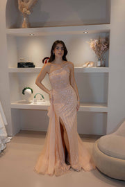 Evening dress Sparkle - Coral - LâNUIT COUTURE